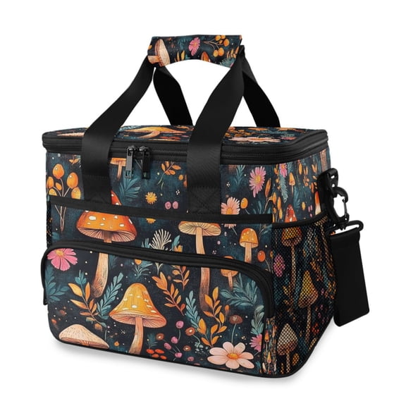 Cooler bag Orange Mushroom 15L Insulated Lunch Bag Large Cooler Suitable for camping and picnics