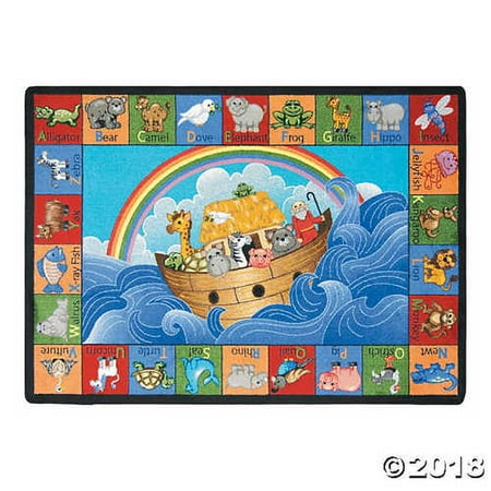 Noah S Abc Animal Classroom Rug 5 Ft 4 Inch X 7 Ft 8 Inch