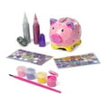 thumbnail image 4 of Melissa & Doug Created by Me! Piggy Bank Craft Kit with 4 Pots of Paint, Brush, Glitter, Stickers, 4 of 10