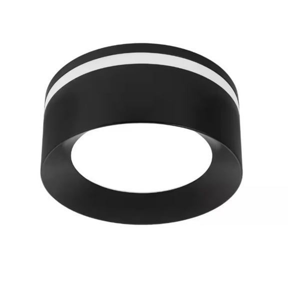 Commercial Electric Flexinstall LED 6 in. Matte Black Dual Band Recessed Ceiling Light for Home with 5CCT   DuoBright Dimming