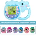 thumbnail image 1 of Funda de silicona para máquina de mascotas E con forma de animal de dibujos animados para Tamagotchi Pix (azul), 1 of 8