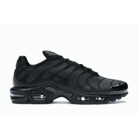 Nike Men's Air Max Plus Triple Black Leather Running Shoes, from StockX