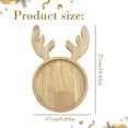 thumbnail image 3 of Christmas Wooden Snack Tray, Reindeer Shaped Charcuterie Board, Natural Wood Serving Platter, Festive Multi Compartment Tray For Cookies, Candy, Nuts, Holiday Tabletop Decor For Christmas Party, 3 of 7
