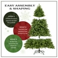 thumbnail image 5 of National Tree Company 7.5 ft Pre-Lit Crystal Pine Full Artificial Christmas Tree, 600 LED Lights, 1,314 Tips, Remote Control, 50+ Light Functions, Includes Stand, Silver, 5 of 8
