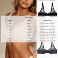thumbnail image 2 of Aofany Women's Lace Wire Bra Supportive Push Up Solid Color Breathable T-Shirt Bra, Full Coverage Lightly Lined Bra, 34D-46D, 2 of 5