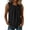 Black, variant on Women's Pleated Crew Neck Sleeveless Tank Top, Casual Loose Chiffon Tunic Top, Breathable Office Work Daily Blouse for Women S-2XL