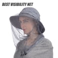 thumbnail image 2 of Sombrero USHAKE Head Net para safari, sombrero para el sol, sombrero de pescador, gris, 2 of 5