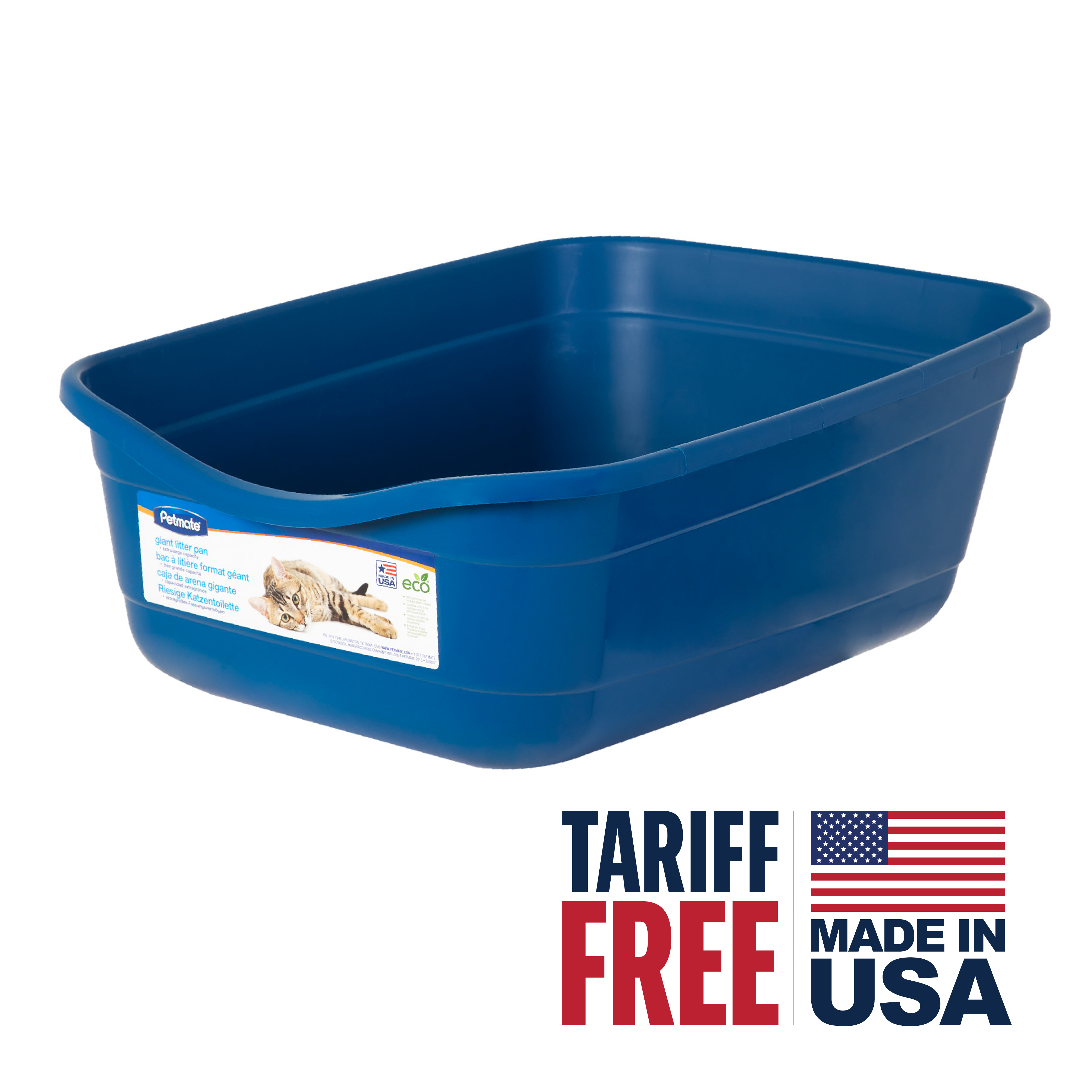 Petmate High Capacity Open Top Cat Litter Box, Giant photo 3