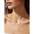 thumbnail image 4 of FindChic Cross Necklace for Women Silver Dainty Tiny Sideway Cross Choker Pendant Necklace Simple Trendy Cute Easter Basket Stuffers Baptism Religious Faith Jewelry Gift, 4 of 9