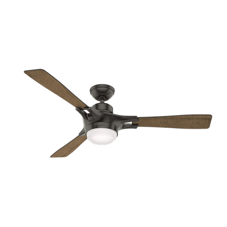 Hunter Wifi 54 Signal Noble Bronze Ceiling Fan With Light Kit And Remote