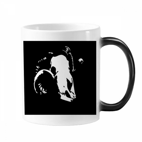 Goat l Dead Hunts Art Deco Fashion Mug Changing Color Cup Morphing Heat Sensitive 12oz
