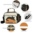 thumbnail image 3 of FORMRS Student Lunch Bag Insulated Reusable Cooler Box with Zipper Pockets, Sleeping Black Cat, 3 of 9