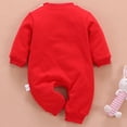 thumbnail image 4 of Fesfesfes Newborn Bodysuit Infant Neutral Baby Girls Thick Fleeces Chinese New Year Suit Romper Jumpsuit Sets On Sale, 4 of 9