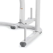 Everlast Dual Station Heavy Duty Powder Coated Steel Heavy and Speed Bag Stand, White