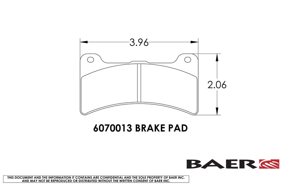 Baer Brakes 6070013 Replacement Pads for Select Baer S4 Caliper