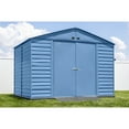 thumbnail image 3 of Arrow Select 10 x 8 x 8 ft Blue Grey Steel Storage Shed, 3 of 18