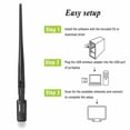 thumbnail image 5 of Dual Band 2.4/5Ghz 1200Mbps Wireless WiFi Network USB Adapter w/Antenna 802.11AC, 5 of 5