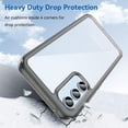 thumbnail image 5 of Case for Samsung Galaxy A54 5G Phone Case Slim Dropproof [Defend from Drop/Scratch/Slip/Fingerprint] Clear Acrylic Hard Back Soft TPU Bumper Hybrid Phone Cover for Samsung Galaxy A54 5G-Crystal Black, 5 of 16
