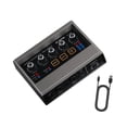 thumbnail image 4 of Mezclador de Audio externo, dispositivo cambiador de voz con múltiples efectos de sonido, tarjeta de sonido de 48V, tarjeta de sonido USB para, 4 of 8