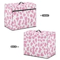 thumbnail image 3 of HELLHERO Sewing Machine Covers with Pockets for Extra Accessories Pink Cow-print Foldable 17.7x8.6x12.5 Inch Ideal Gifts, 3 of 8