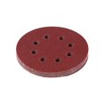 thumbnail image 1 of Herwey 10 Pcs Disques de Ponçage Ronds 125mm Rouges 8 Trous 60-1000 Papiers de Sable, 1 of 3