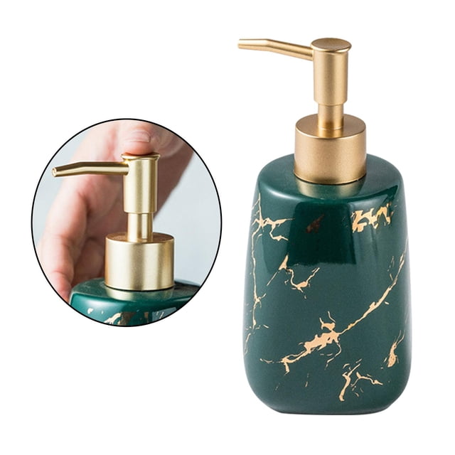 de jabón de cerámica, loción, bomba de 350ml, champú, jabón , cocina, de , recables para mano 68 cm x 172 cm Baoblaze botella dispensadora de jabón