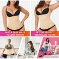 thumbnail image 6 of Eleady Waist Trainer Corset Vest Waist Cincher Tank Top Waist Trainer Corset Zipper Vest(Beige Large), 6 of 7