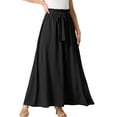 thumbnail image 4 of Cueply Skirts for Women Summer Long Maxi Skirt Elastic High Waist Tie Fashion Beach Dress with Pockets, 4 of 6