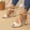 Brown, variant on Norvail Womens Summer Open Toe High Heels Solid Color Chunky Heel Sandals Fish Mouth High Heels Summer Casual Ankle Strap Sandals Fashion Open Toe Comfortable for Summer Going Out Shoes