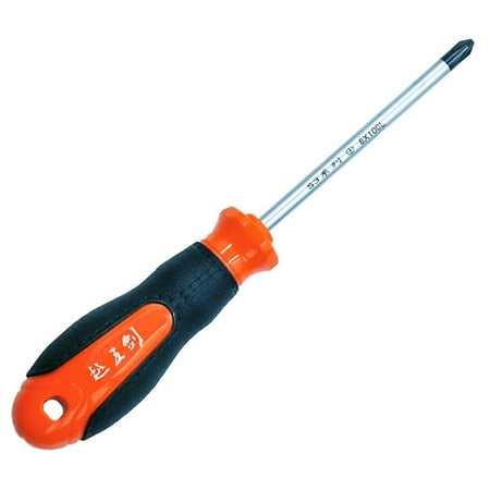

Shaft with Rubber Handle Repairing Supplies Durable Chrome Vanadium Alloy Steel Long Screwdriver Magnetic Tip Cross I