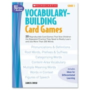 Scholastic Vocabulary Building Card Games, Grade Five, 80 pages
