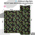thumbnail image 5 of Butterfly and Berry Multicolor Pattern Teens Toddler Nap Mat with Pillow, Sleeping Mat Bag for Preschool Daycare 59"x22", 5 of 6