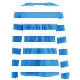thumbnail image 3 of Neewe Women's Casual Striped Long Sleeve Tops Crew Neck Knit Basic T Shirts, 3 of 6