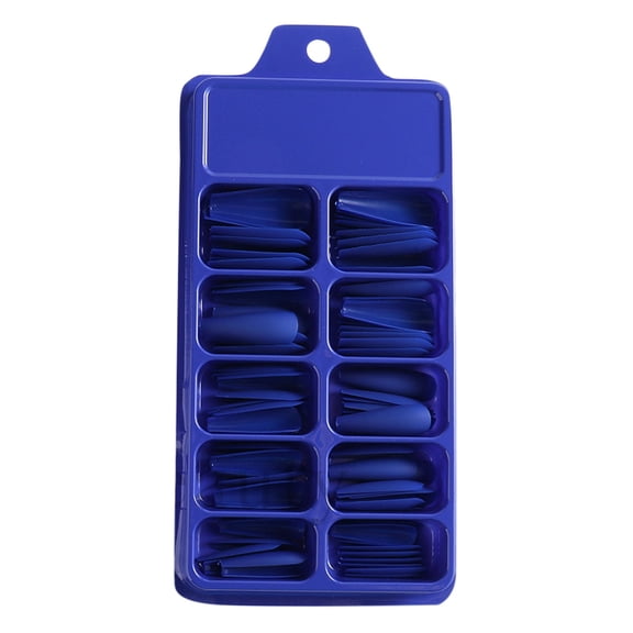 100 Extra Long Coffin Nails Solid Color Full Cover Nail Tips For Women Girls Manicure