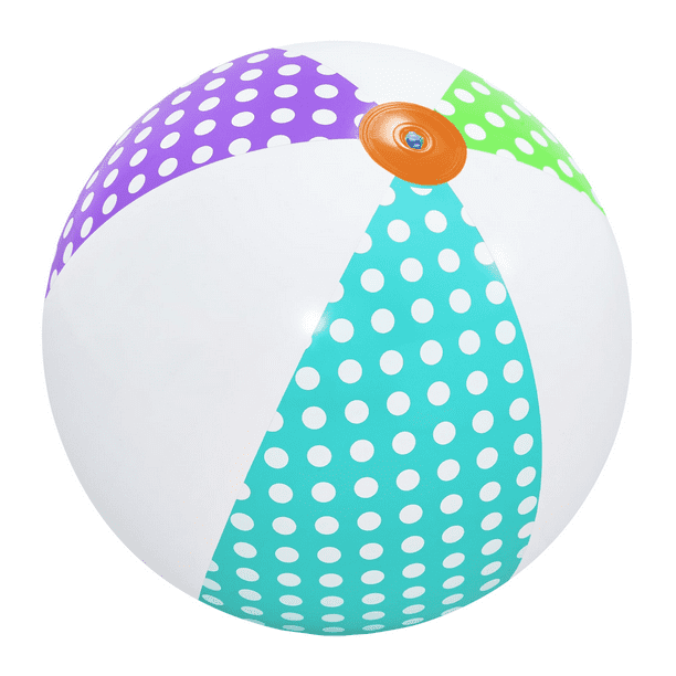 Bluescape 25 in. Jumbo Multicolor Beach and Inflatable Pool Ball, Child