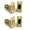 Satin Brass, variant on Mega Handles Magnetic Tubular Door Latch, Magnetic Exterior Door Latch, Standard Door Latch for Every Door - Satin Brass