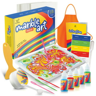 Jar Melo Water Marbling Paint Kit for Kids; 6 Colors, Marble Kit Non-Toxic
