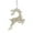 D, variant on FastXmas Christmas Tree Hanging Decorations,3.15*5.9 Inches Reindeer Christmas Decorations, White Glitter Plastic Deer Pendants Ornaments for Home Party Xmas Tree Holiday Garden Desk Decorations