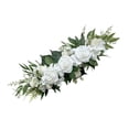 thumbnail image 2 of balikha Artificial Wedding Arch Flower Flower Arrangement,Welcome Sign s Flower Swag Rose Garland for Party Bridal Shower White, 2 of 9