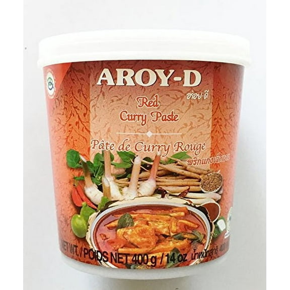 NineChef Bundle - Aroy-D AroyD 14oz Aroy D Red Curry Paste (Pack of 1) 1 NineChef Brand ChopStick