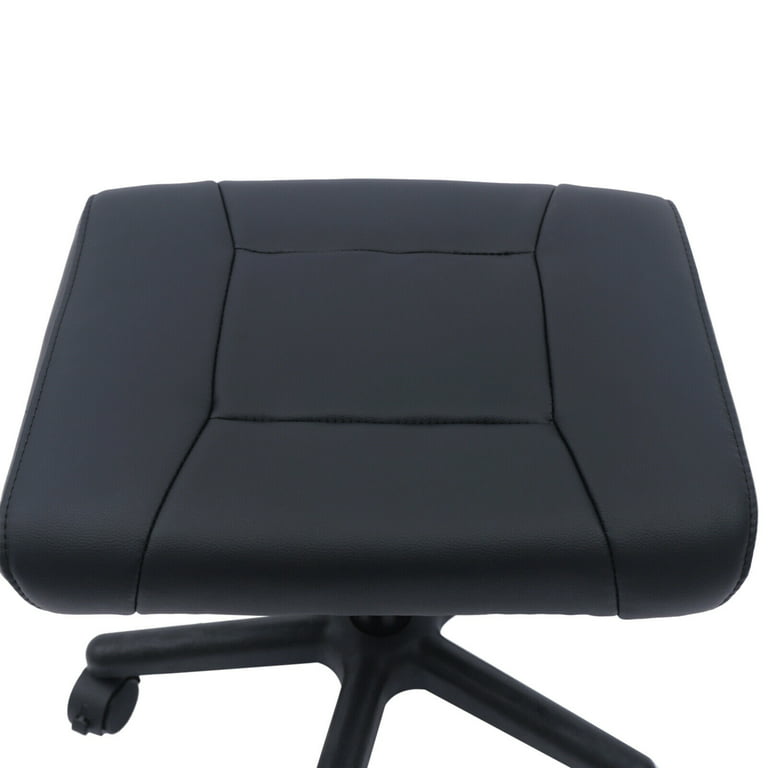 Office Footrests,Adjustable Footrest Office Leather Foot Stool with  Wheels,Computer Foot Rest Under Desk at Work,Ergonomic Foot Stand for  Car,Under