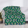 thumbnail image 3 of Yiaed Peacock'S Tail Print Blanket Throw Blanket Soft Cozy Flannel Blanket for Home Bed Sofa Couch Chair-60"x50", 3 of 6