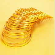 Sunsoul by Touchstone Colorful Bangle Collection Modern Pretty Attractive Look Wrist Filler Indian Bollywood Dark Yellow Color Thin Designer Jewelry Metal Bangle Bracelets Set Of 24. For Women.