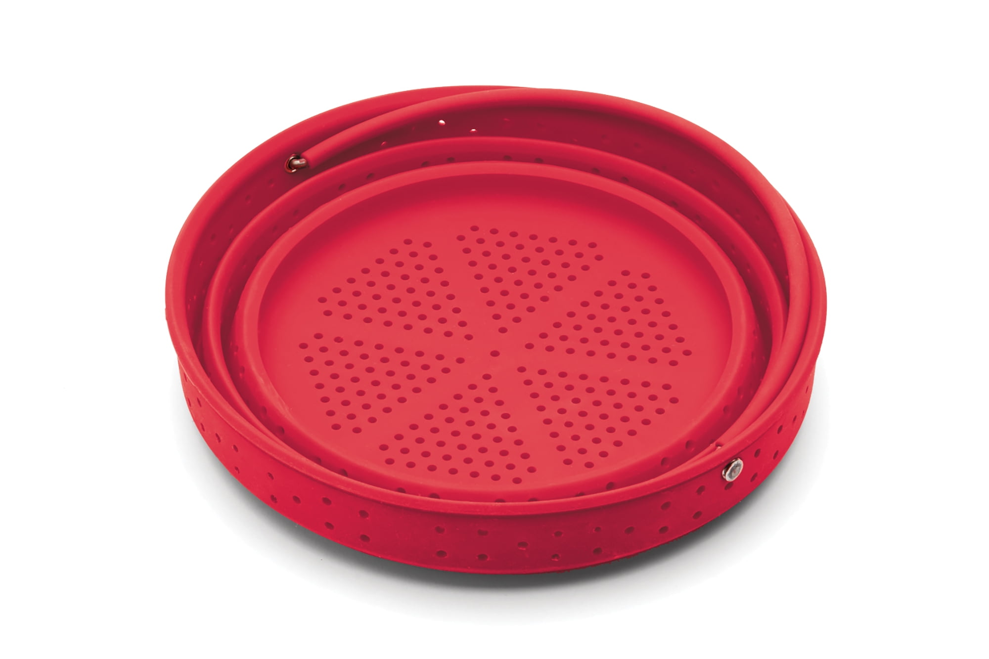 Fox Run 6 qt. Red Collapsible Silicone Steamer Insert for Instant Pot