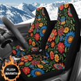 thumbnail image 2 of Uorisanigo Car Seat Covers for Front Seats Only, Universal Lovely Colorful Flowers Automotive Vehicle Seat Covers for Auto Truck Van SUV, Car Accessories for Women Men, Set of 2, 2 of 7