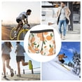 thumbnail image 4 of Kdxio Peaches Print Men's Mesh Boxer Briefs Cooling Breathable Sports Underwear Wide Waistband Boxer Briefs W/Fly-Large, 4 of 5