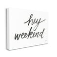 thumbnail image 3 of Stupell Industries Hey Weekend Phrase Minimal Ink Pattern Typography, 30 x 24, Design by Lettered and Lined, 3 of 7