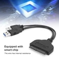 thumbnail image 4 of Computer Connected Hard Disk Conversion Date Cable, Data Transmission Cable USB3.0 Cable, Gold-Plated Interface for PC Laptop Notebook Black, 4 of 7