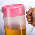 thumbnail image 4 of OULII Beverage Pitcher with Scale for Home in Pink Plastic Large Capacity 5000ml, 4 of 8