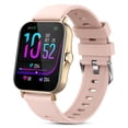 thumbnail image 2 of SmartWatch cuadrado 5.0 Bluetooth compatible con Bluetooth IP67 impermeable a prueba de agua Cuenta cardíaca de ritmo cardíaco Oxígeno Sueño Seguimiento Fitness Smart Watch Golden Methold EL005755-02B, 2 of 7